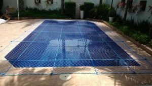 Telas de proteção para piscina